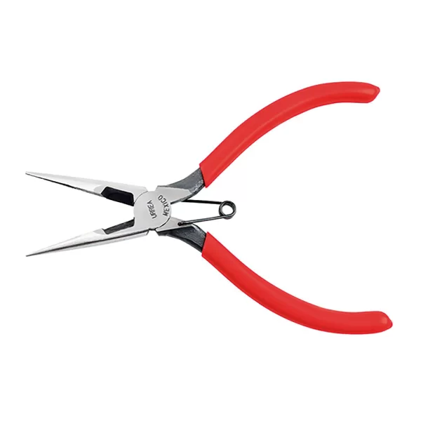 Pinza para electricista con mango rubber grip de 6-5/8" con punta larga, URREA
